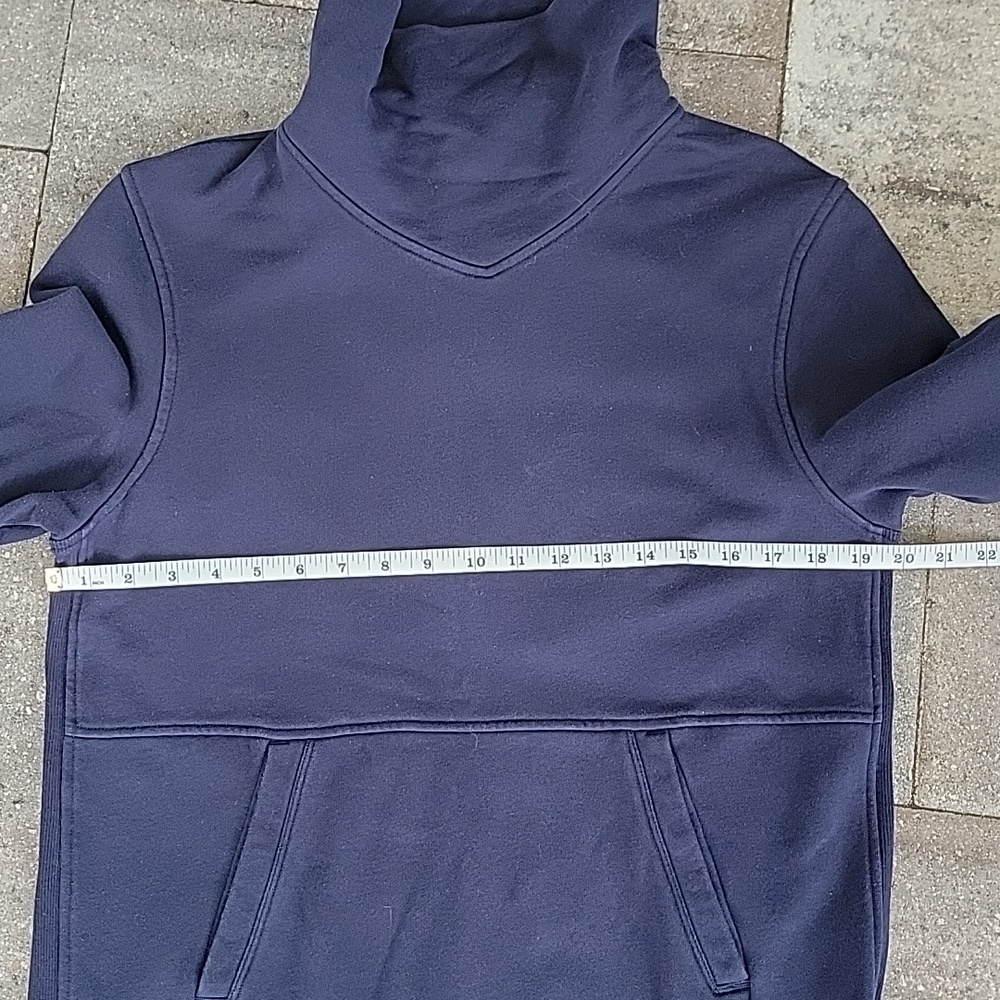 lululemon athletica Press Pause Pullover Kangaroo Pockets Funnel Neck Sz 10 - Picture 11 of 13